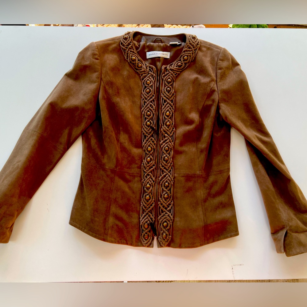 Dana Buchman leather jacket Size 8
